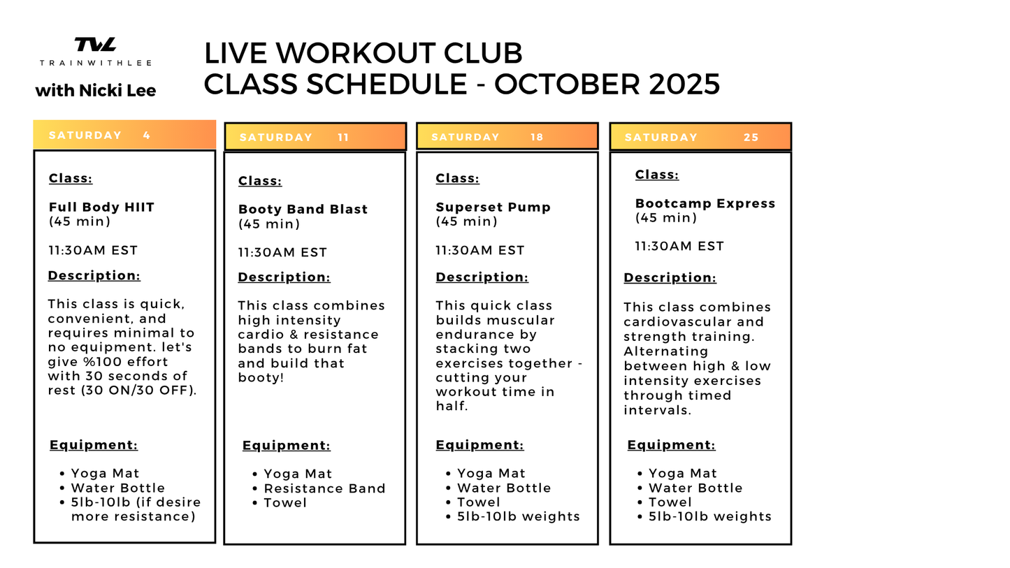 LIVE WORKOUT CLUB