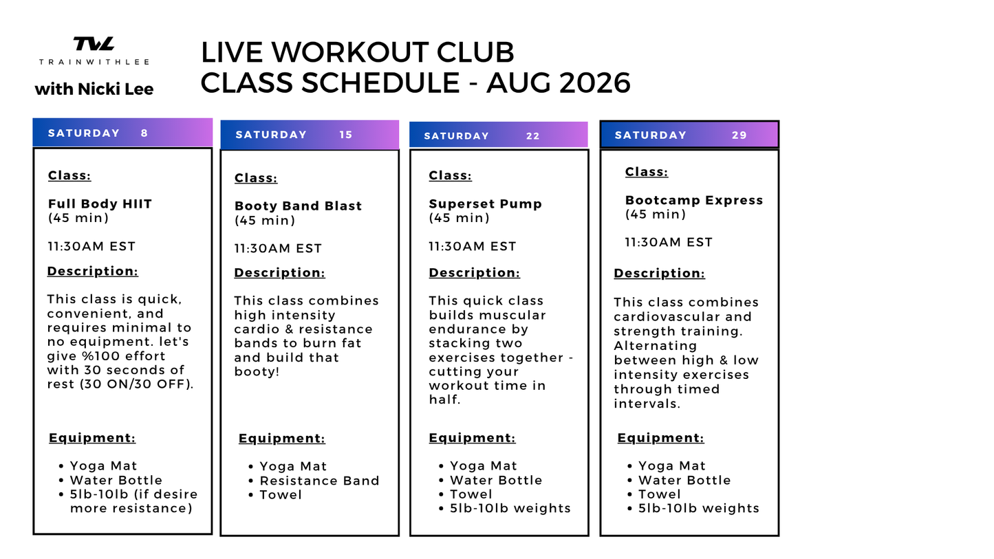 LIVE WORKOUT CLUB