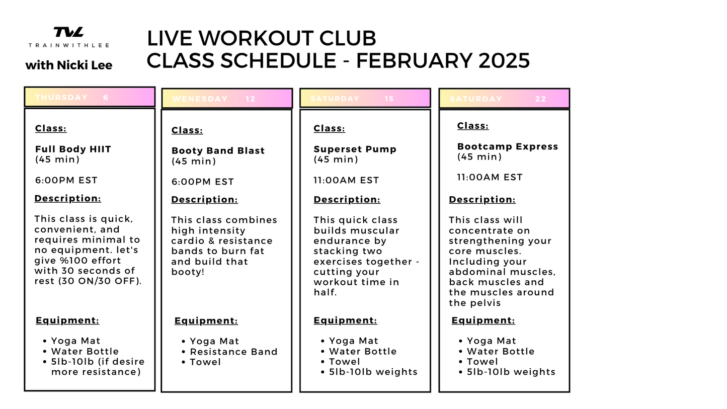 LIVE WORKOUT CLUB